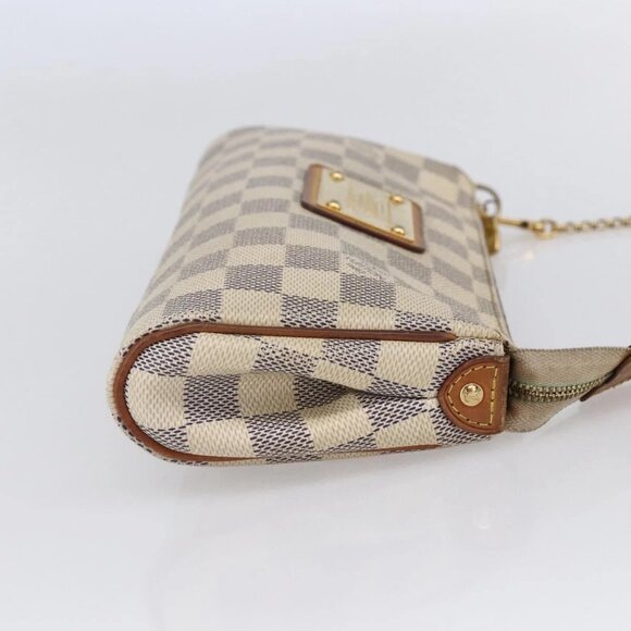 LOUIS VUITTON Damier Azur Eva Shoulder Bag 2way N55214 LV Auth 149303 - Picture 7 of 16